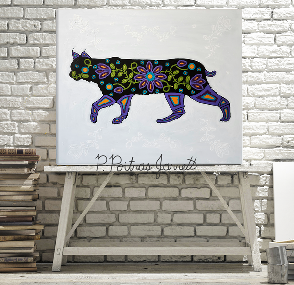 Bobcat Painting - Metis Spirit Art & Design